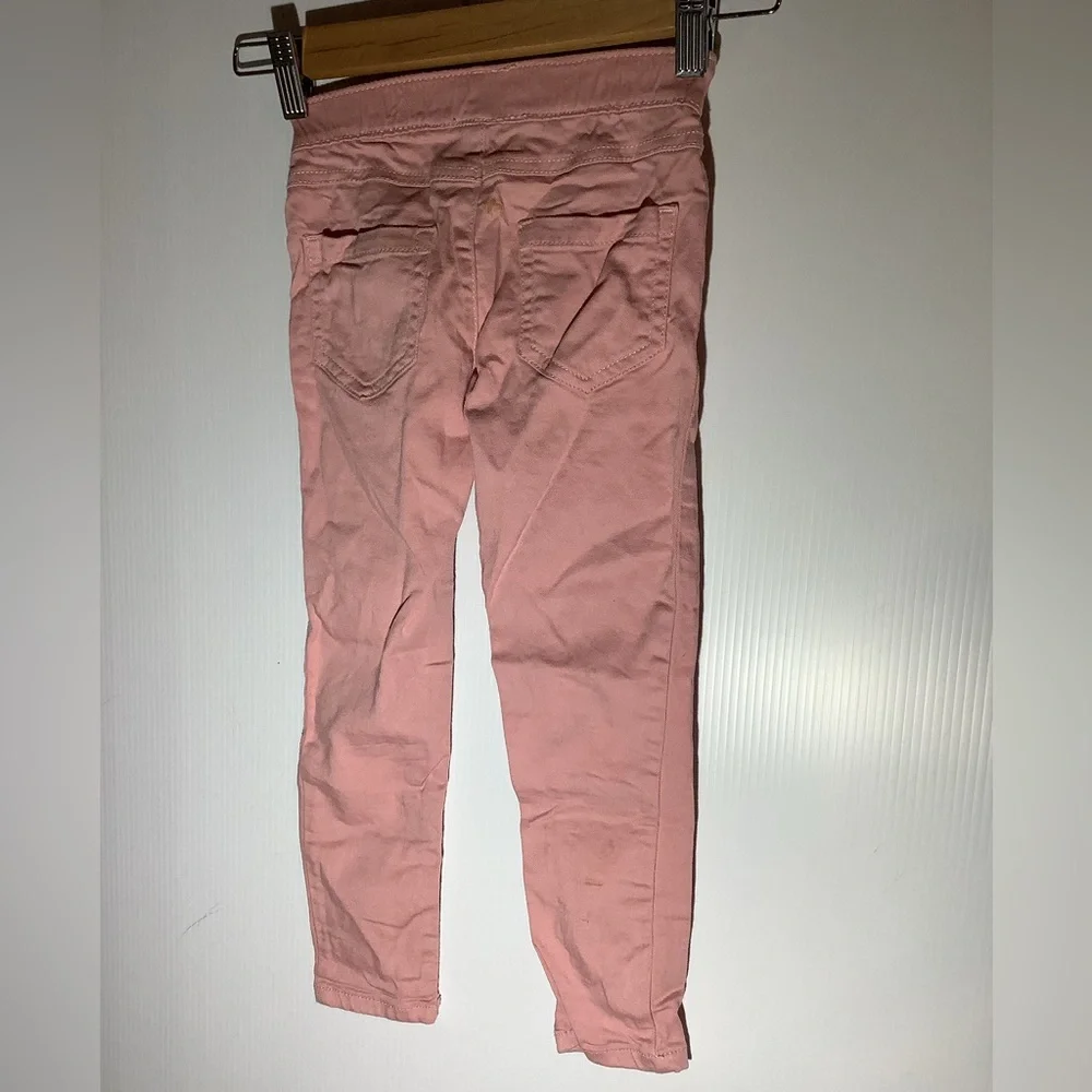 Pink Star-Embellished Kids Leggings